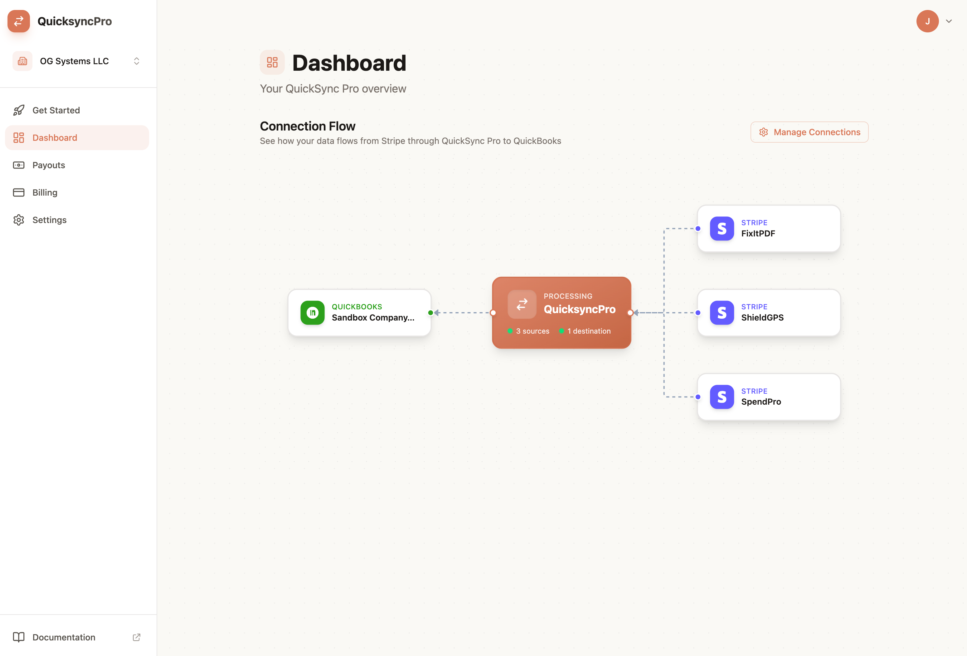 QuicksyncPro Dashboard